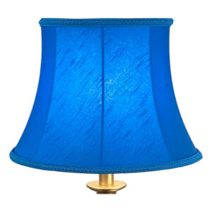 Cruise faux silk bowed drum Vibrant blue retro lampshade for standard lamps