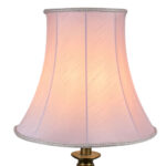 Pink BE A traditional bell shaped standard lampshade in soft pink