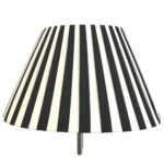 Our black and white stripe pleated empire lampshade