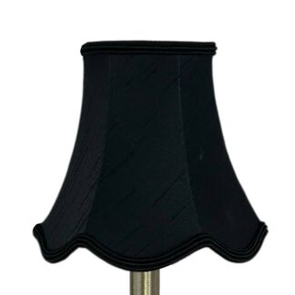 Black Scalloped Chandelier Shade