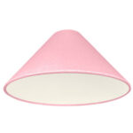A Pink Coolie Lampshade