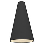 This is our black tall cone lampshade with champagne lining