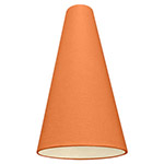 Pumpkin Tall Cone An orange tall cone lampshade with champagne coloured lining