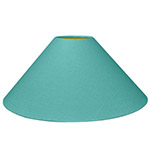 A teal coolie lampshade