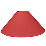 A red coolie lampshade