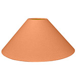 An orange coolie lampshade