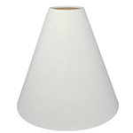 A white cone lampshade