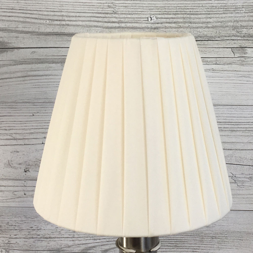 Cream ribbon empire candle lampshade