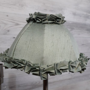 A restored traditional lampshade