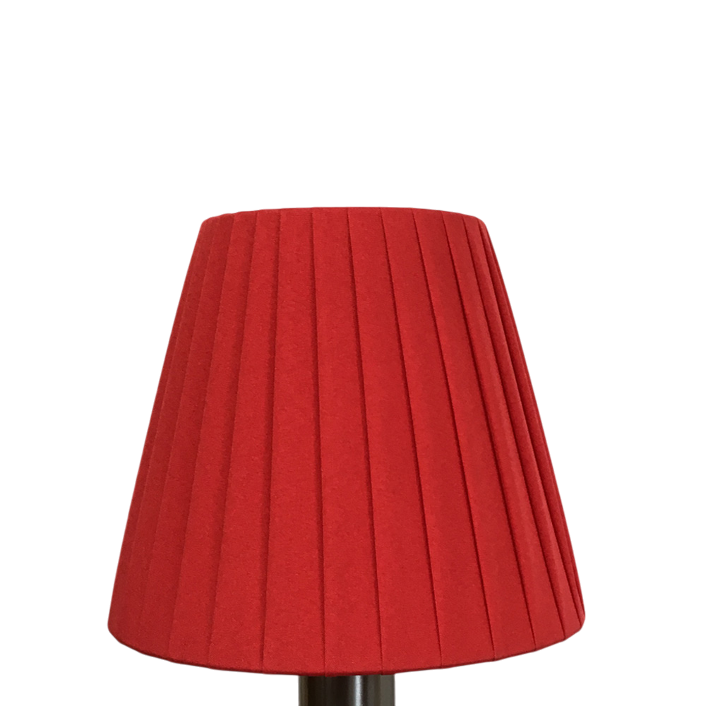 Red ribbon empire candle lampshade
