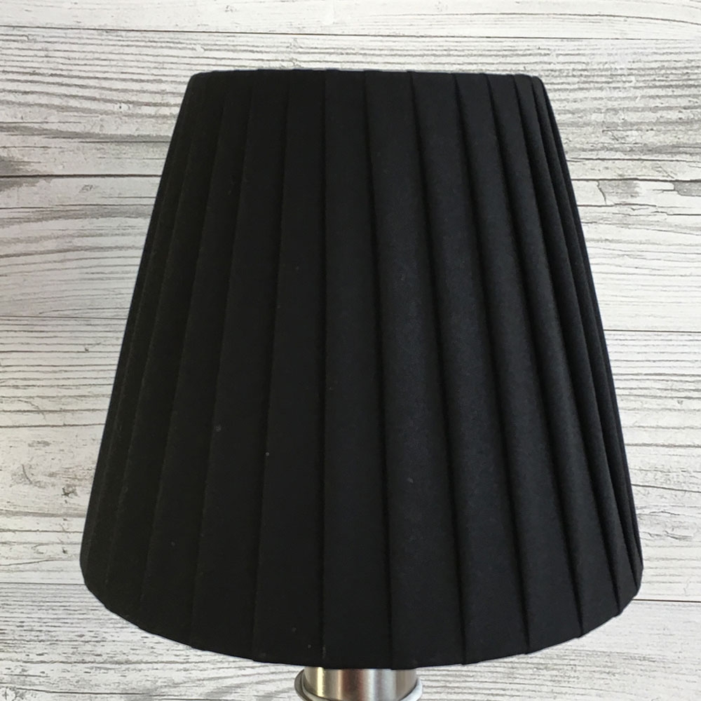 Black ribbon empire candle lampshade