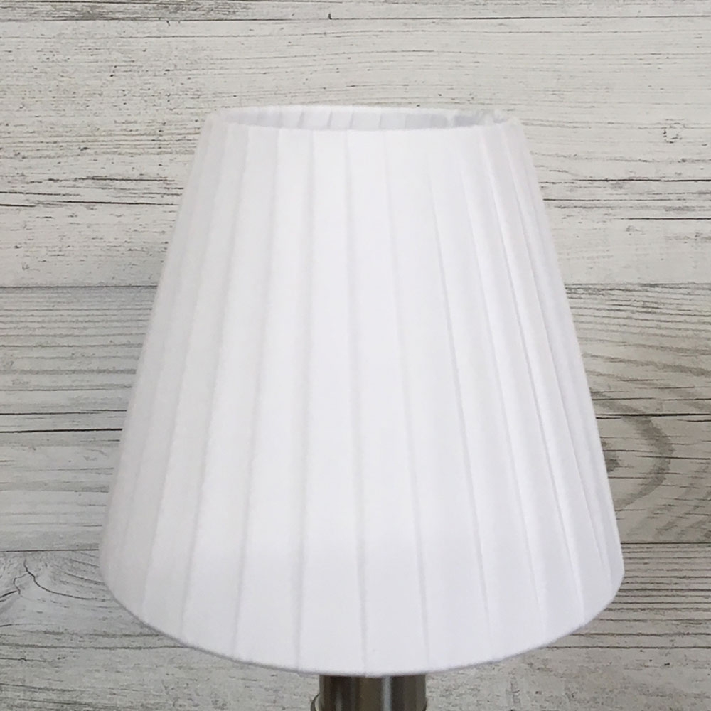 White ribbon empire candle lampshade