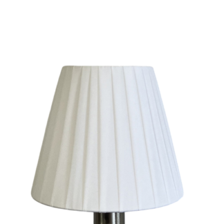 White ribbon empire candle lampshade