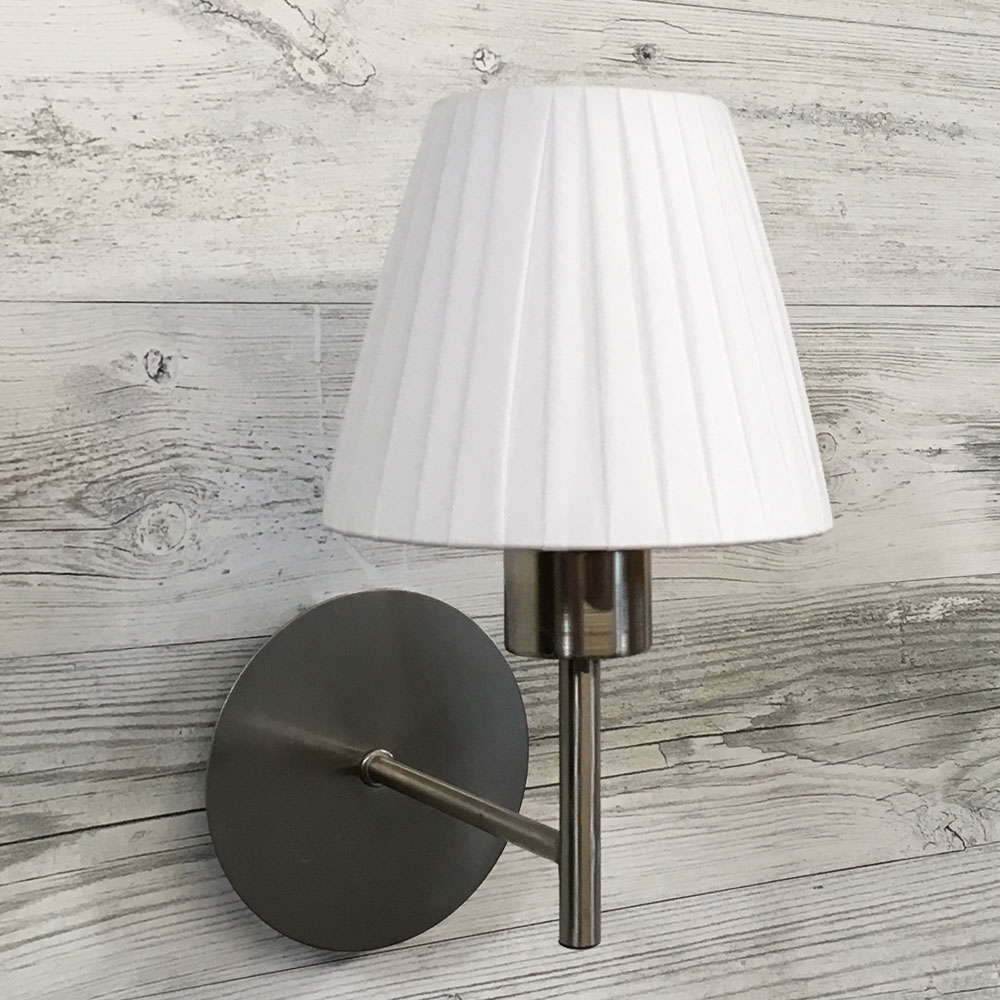 White ribbon empire candle lampshade